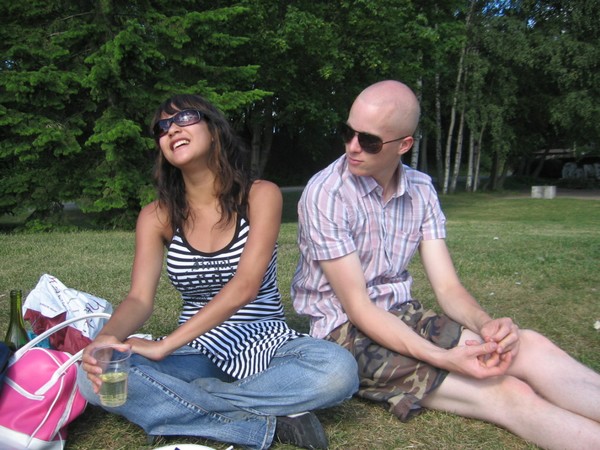 Perfect Match, my Thai-Danish friend Laura and her Finnish boy friend in Spain. Laura and me have been really close buddy and she is my NIGHT OUT partner coz her BF is in army  :-)