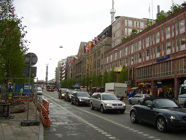 Downtown Stockholm, Capital of Sweden. Arguably the most Americanized city in the world, sometimes even more than NYC. You bet?