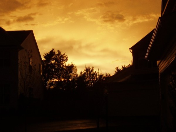 glowing sky