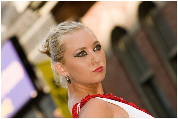 A performer from Russia at Young Street Festival in Toronto July 8