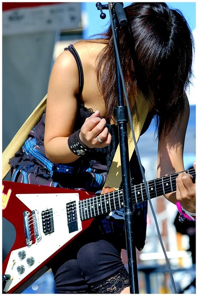 MEGABABES, a band from Japan at a concert in Toronto on Saturday.