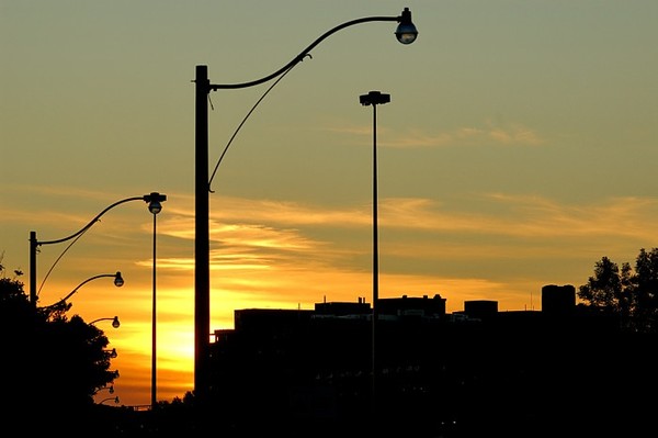 Looking at western skies in an evening in Toronto 