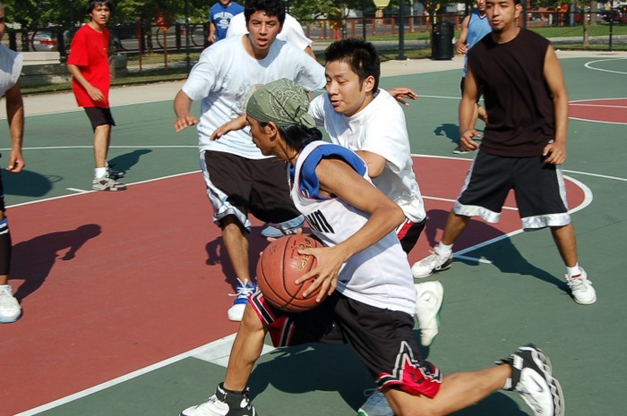 Basketball Match Boston Aug 19, 2007