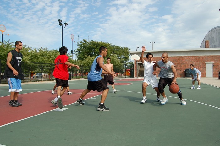 Basketball Match Boston Aug 19, 2007