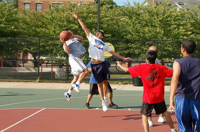 Basketball Match Boston Aug 19, 2007