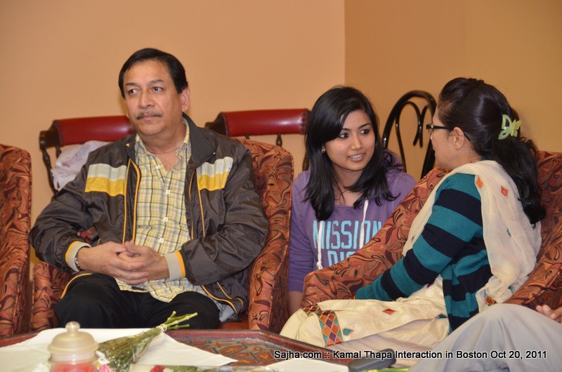 Boston Interaction with Kamal Thapa