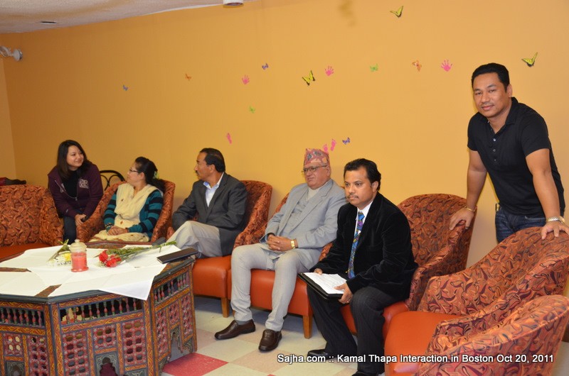 Boston Interaction with Kamal Thapa