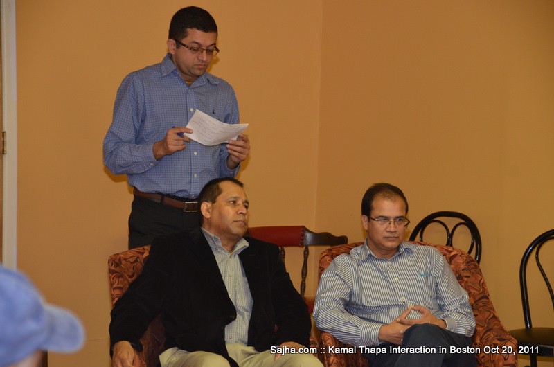 Boston Interaction with Kamal Thapa