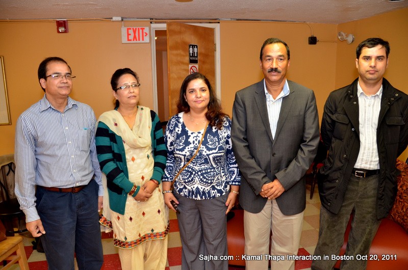 Boston Interaction with Kamal Thapa