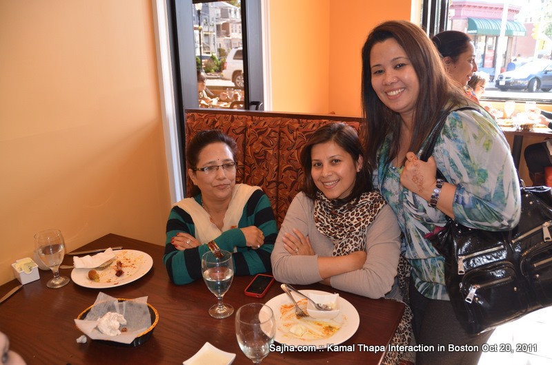 Boston Interaction with Kamal Thapa