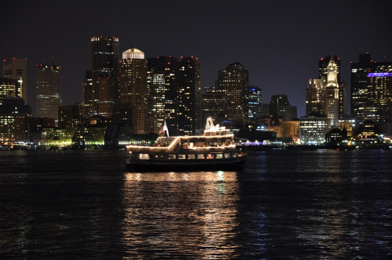Boston park @ night
