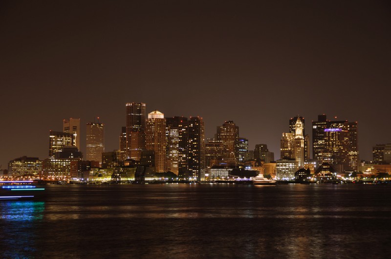 Boston park @ night