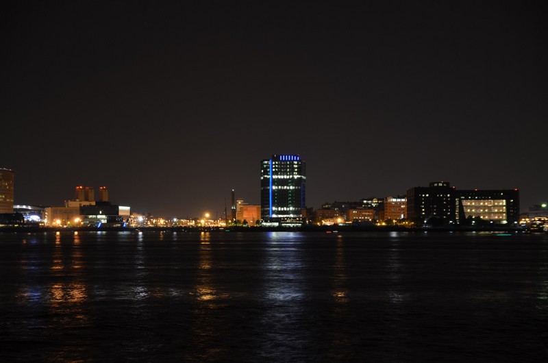Boston park @ night