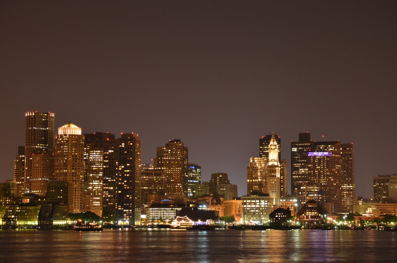 Boston park @ night
