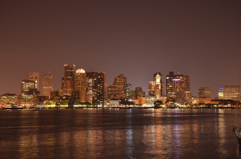 Boston park @ night