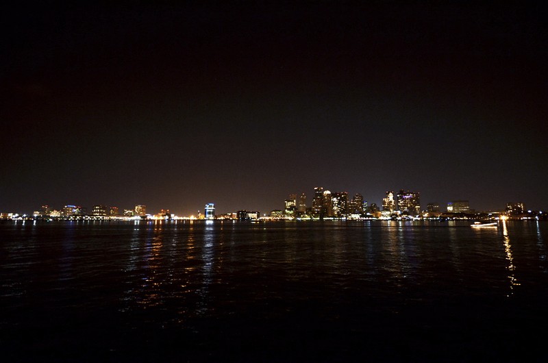 Boston park @ night