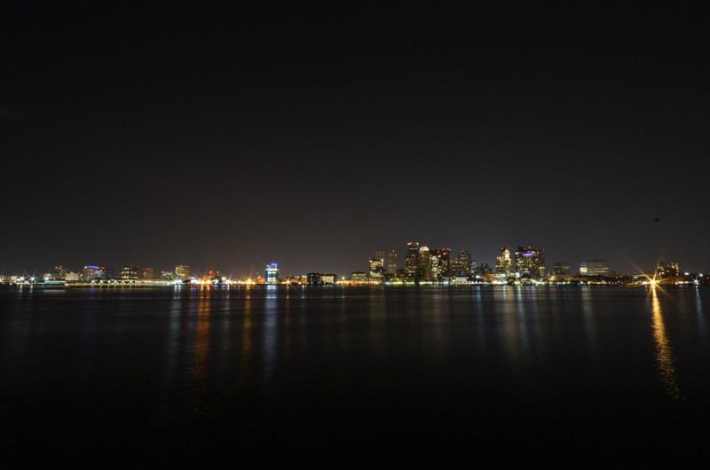 Boston park @ night