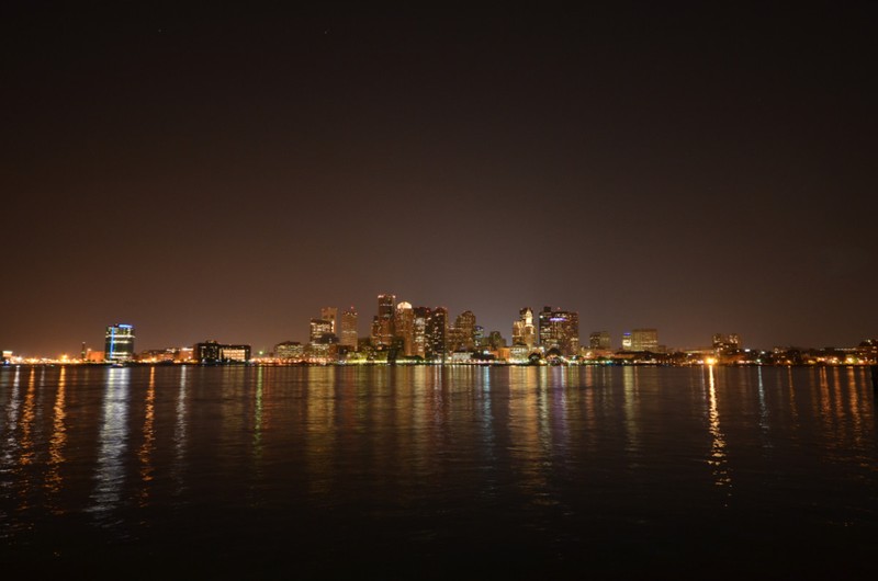 Boston park @ night