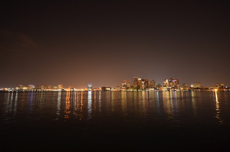 Boston park @ night