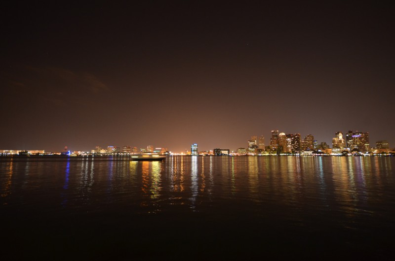 Boston park @ night