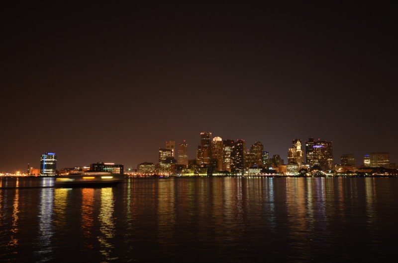 Boston park @ night
