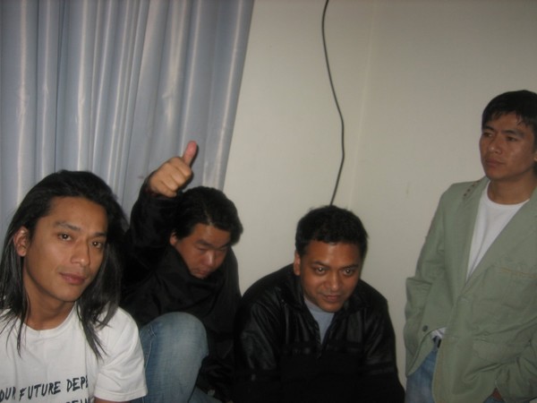 Rajkumar, Dheeraj, Anup and Mingma. 