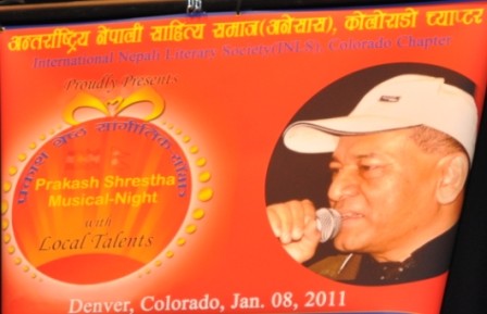 Prakash Shrestha Night in Denver Co Jan, 2011