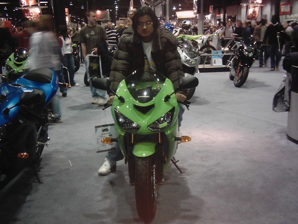 one of my best friends in a chicago bike show
