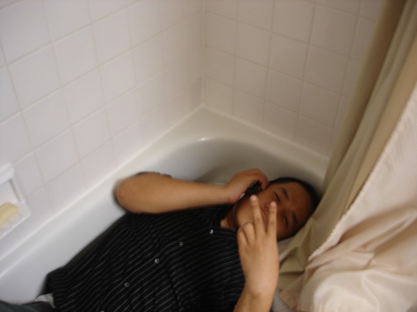 Bathtub+pillow+drunk=pass out...it seemed like a good idea at the time