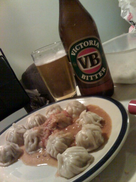 momo and beer _____ <i> match made in heaven </i>
