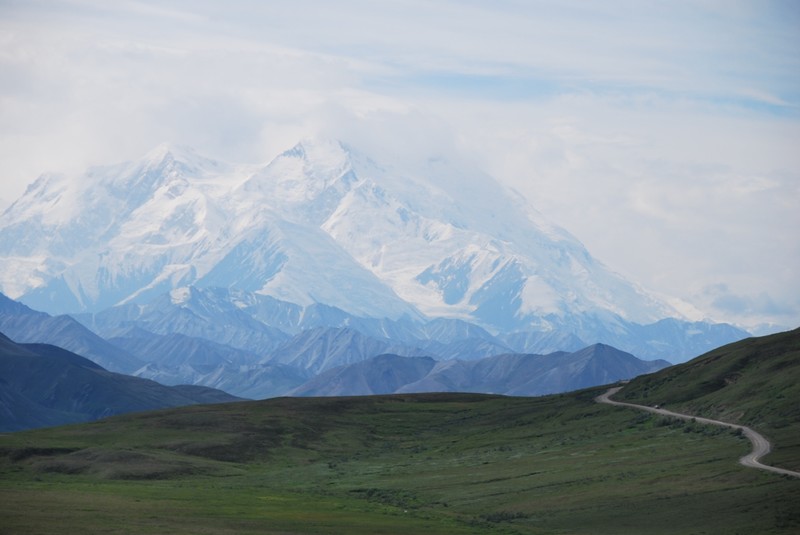 Mt McKinely (Mt Denali), highest mountain on North American Continent