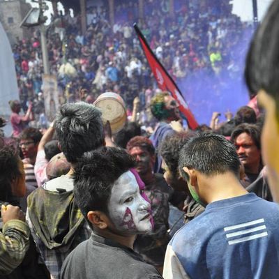 Biggest Holi Celebration in Nepali History! Basantapur, Kathmandu